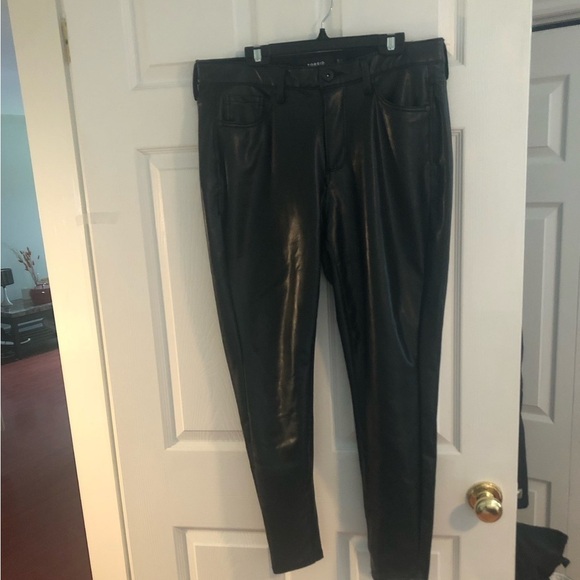 Torrid black faux leather trousers size 10 - Picture 2 of 16